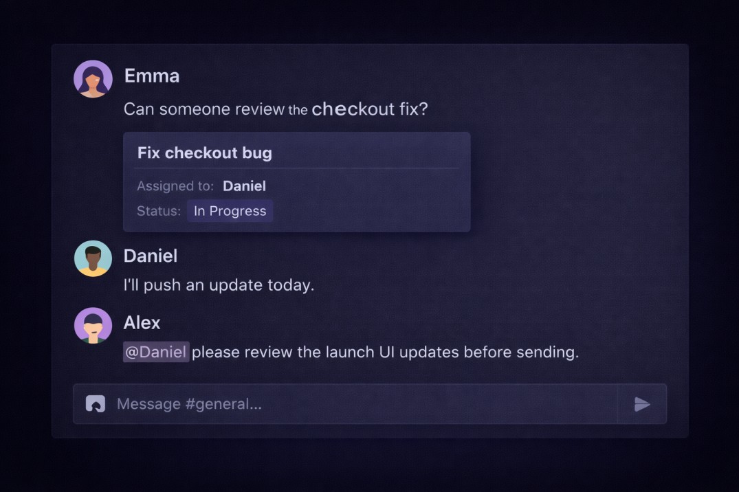 Chat that understands your work